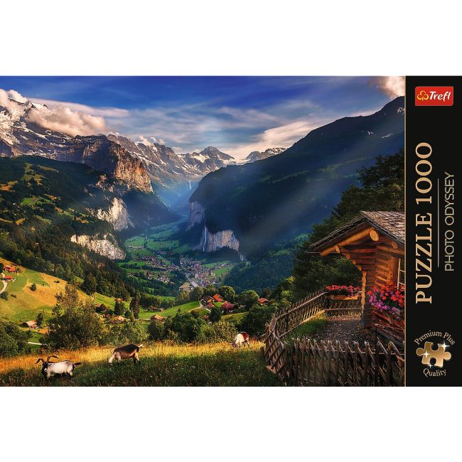 PUZZLE TREFL 1000 PREMIUM PLUS PHOTO ODYSSEY VALEA LAUTERBRUNNEN  ELVETIA VIV10821