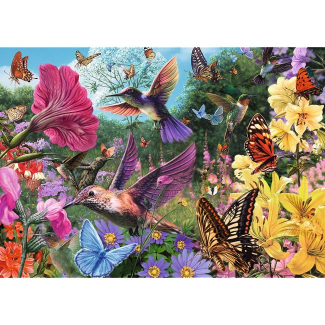 PUZZLE TREFL 1000 PREMIUM PLUS TEA TIME GRADINA CU COLIBRI VIV10806