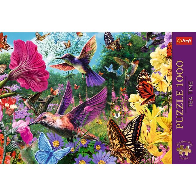 PUZZLE TREFL 1000 PREMIUM PLUS TEA TIME GRADINA CU COLIBRI VIV10806