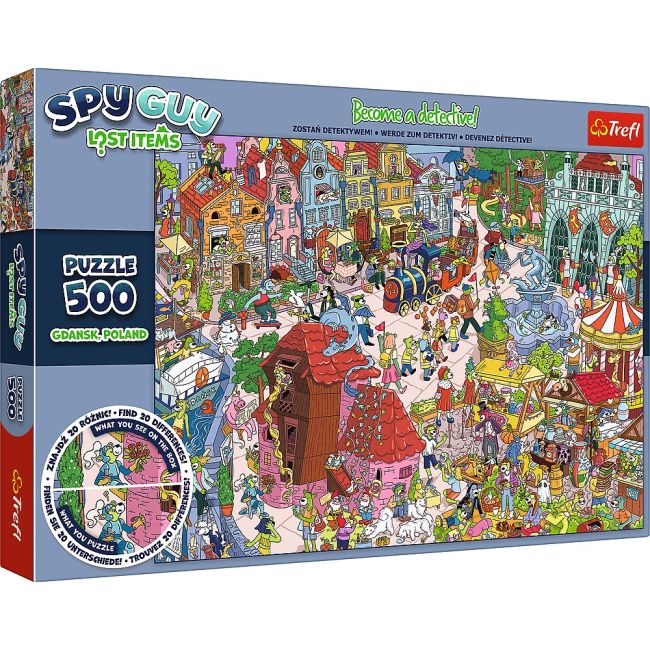 PUZZLE TREFL 500 SPY GUY OBIECTE PIERDUTE IN GDANSK POLONIA VIV37479