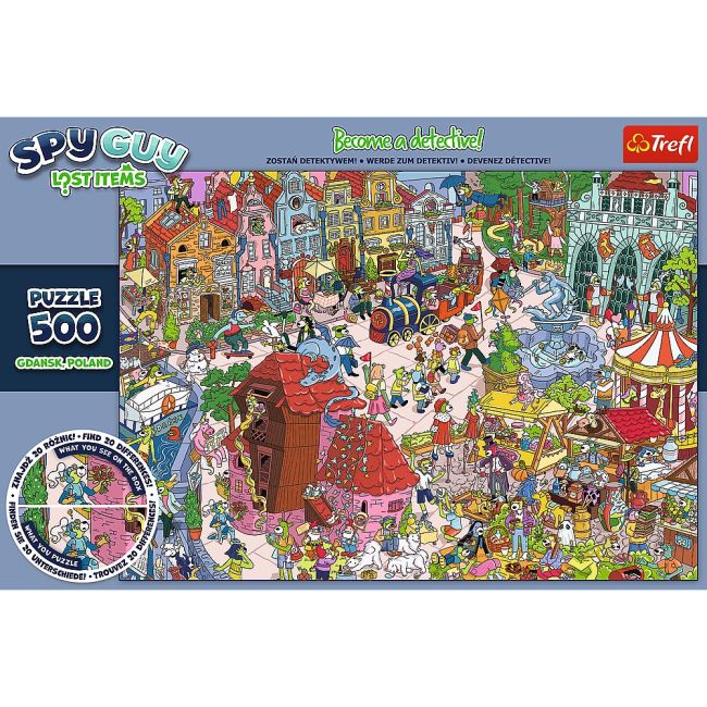 PUZZLE TREFL 500 SPY GUY OBIECTE PIERDUTE IN GDANSK POLONIA VIV37479