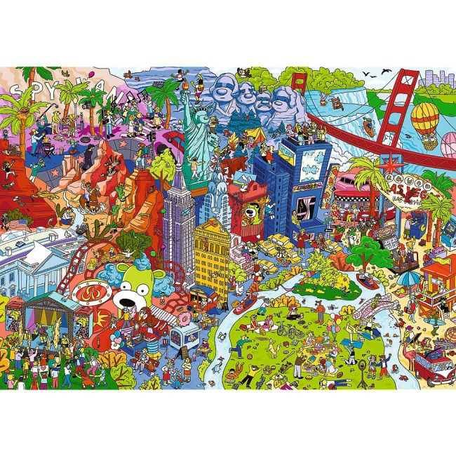 PUZZLE TREFL 500 SPY GUY OBIECTE PIERDUTE IN USA VIV37480
