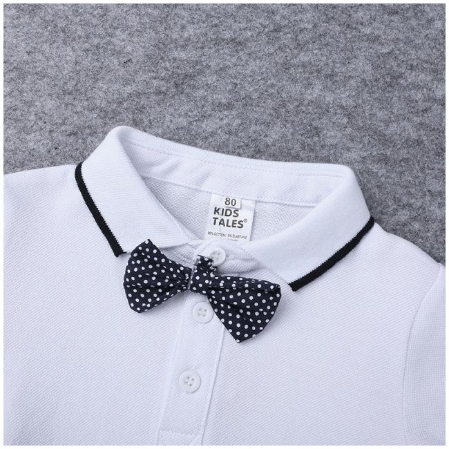Costum elegant cu body alb tip polo ADZFT-B463-2-DE3