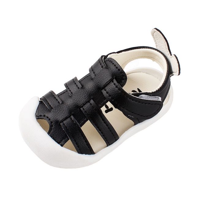 Sandalute negre cu urechiuse la spate MD1818-2