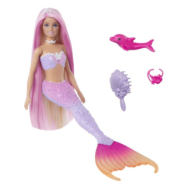 BARBIE COLOR CHANGE PAPUSA SIRENA CU PAR ROZ VIVMTHRP97