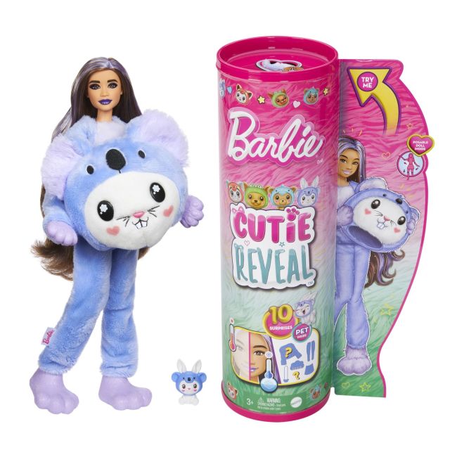 BARBIE PAPUSA BARBIE CUTIE REVEAL IEPURAS URS KOALA VIVMTHRK26