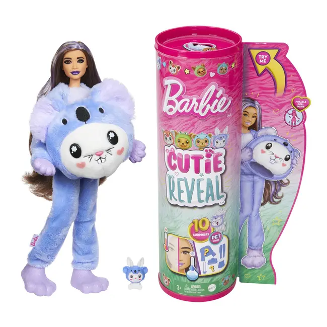 BARBIE PAPUSA BARBIE CUTIE REVEAL IEPURAS URS KOALA VIVMTHRK26