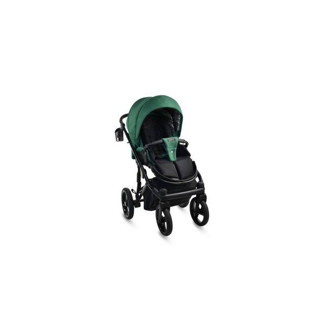Carucior Copii 2 In 1, Reversibil, Complet Accesorizat, 0-36 Luni, Bexa Glamour Verde Smarald Pjbgl10-5457