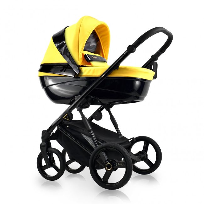 Carucior Copii 2 In 1, Reversibil, Complet Accesorizat, 0-36 Luni, Bexa Glamour Yellow Pjbgl08-5386