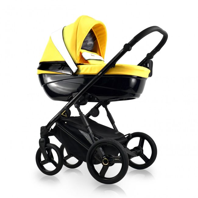 Carucior Copii 2 In 1, Reversibil, Complet Accesorizat, 0-36 Luni, Bexa Glamour Yellow Pjbgl08-5386