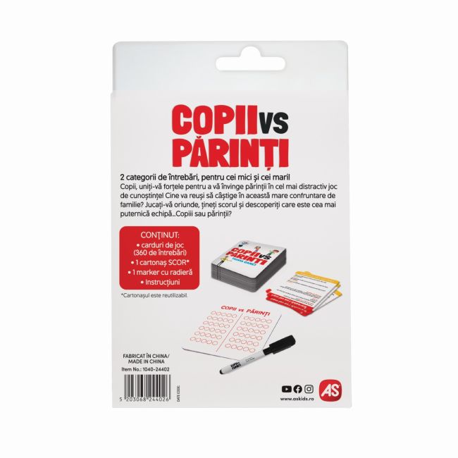 JOC DE CARTI COPII VS PARINTI VIV1040-24402