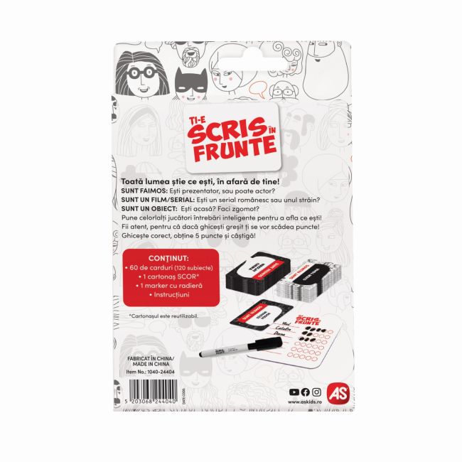 JOC DE CARTI TI-E SCRIS IN FRUNTE VIV1040-24404