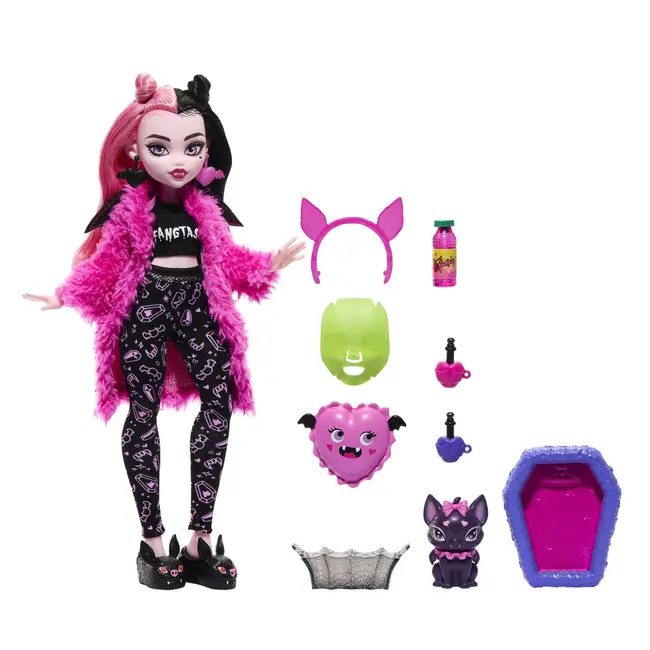 MONSTER HIGH PAPUSA DRACULAURA CREEPOVER PARTY VIVMTHKY66