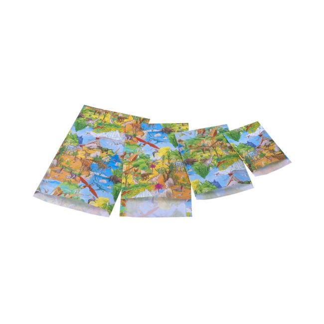 Punga cadou din hartie - Lumea Dinozaurilor (XL - 27 x 42cm)