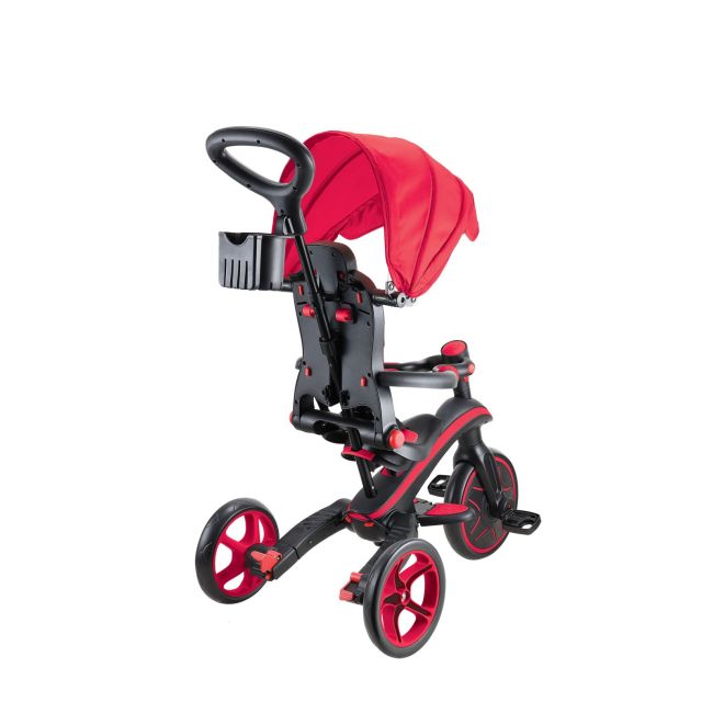 Tricicleta globber explorer 4 in 1 pliabila, culoare rosie funk732-102