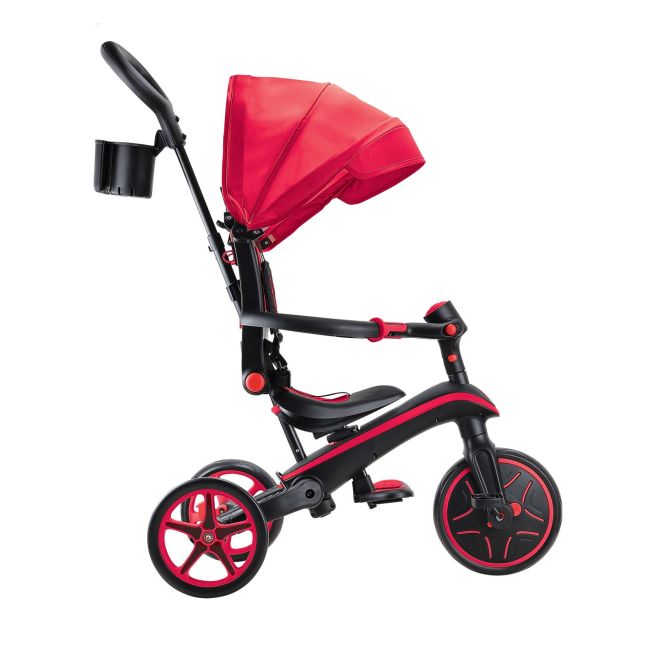 Tricicleta globber explorer 4 in 1 pliabila, culoare rosie funk732-102