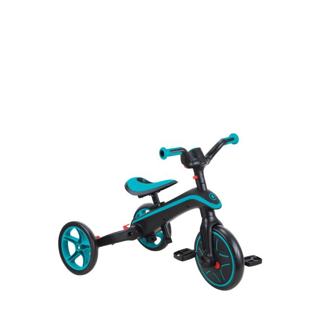 Tricicleta globber explorer 4 in 1 pliabila, culoare turquoise funk732-105