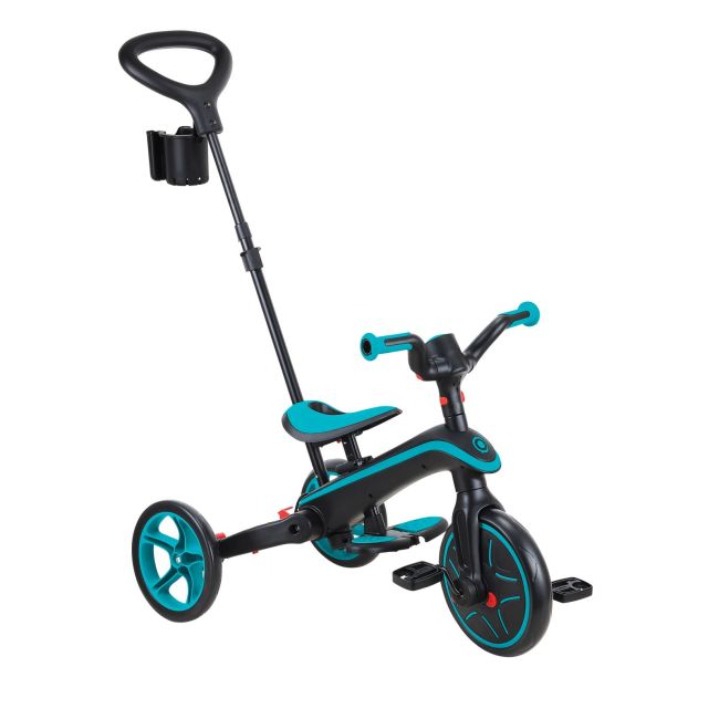 Tricicleta globber explorer 4 in 1 pliabila, culoare turquoise funk732-105