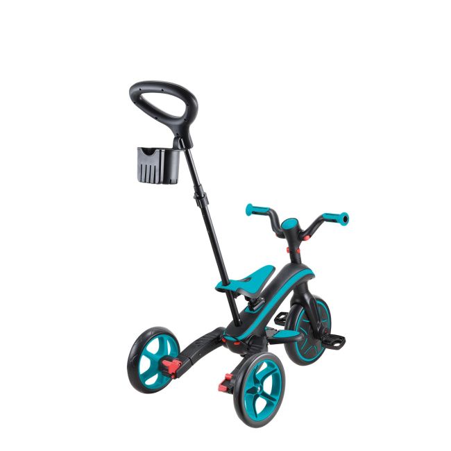 Tricicleta globber explorer 4 in 1 pliabila, culoare turquoise funk732-105