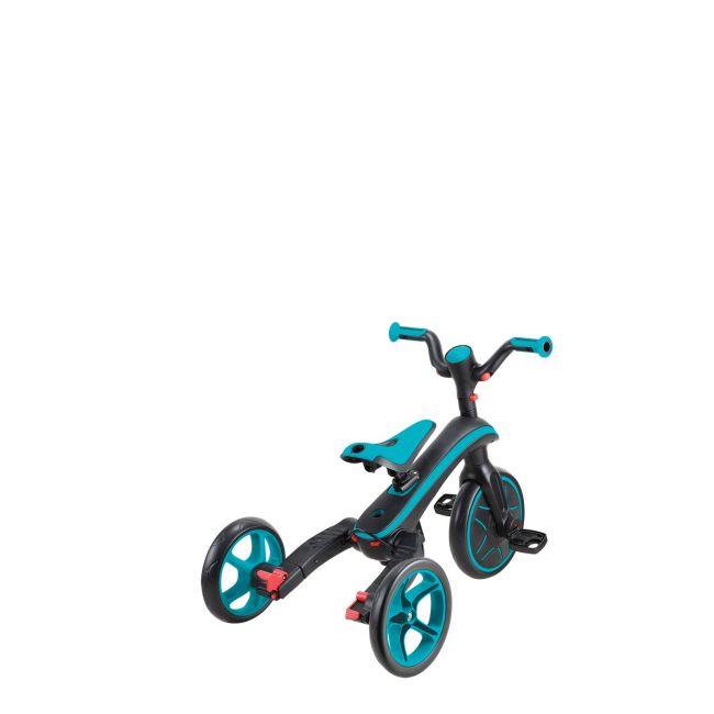 Tricicleta globber explorer 4 in 1 pliabila, culoare turquoise funk732-105