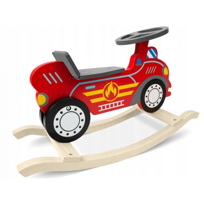 Balansoar masina de pompieri din lemn ricokids 785001 edeedi785001