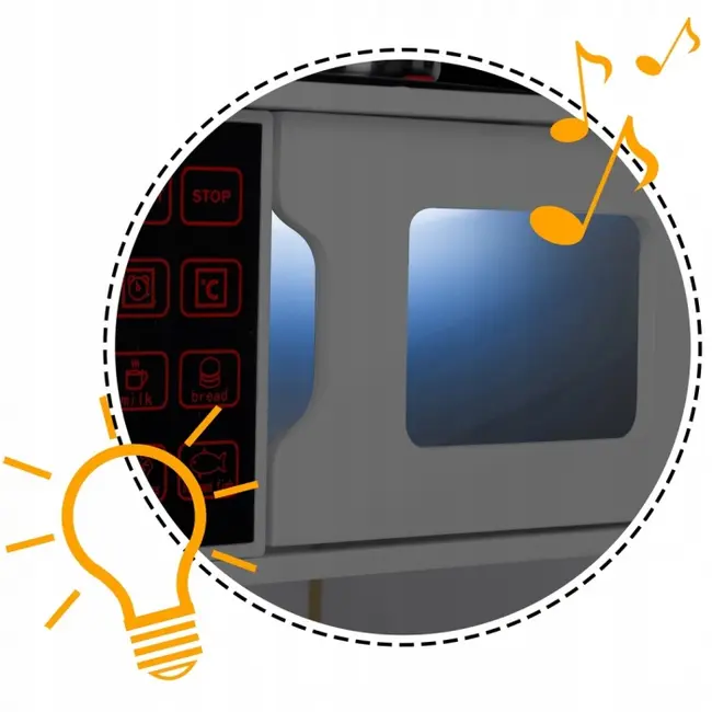 Bucatarie din lemn pentru copii cu sunete si lumini ricokids rc-846 edeedi7846