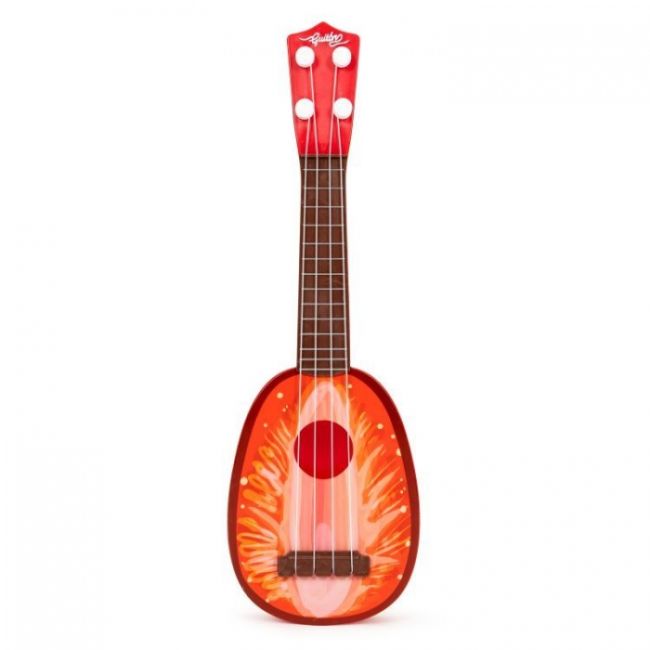 Chitara ukulele pentru copii cu 4 corzi ecotoys mj030 - capsuna edeedimj030strawberry