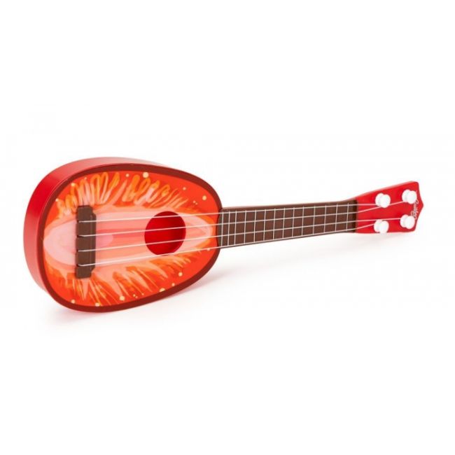 Chitara ukulele pentru copii cu 4 corzi ecotoys mj030 - capsuna edeedimj030strawberry