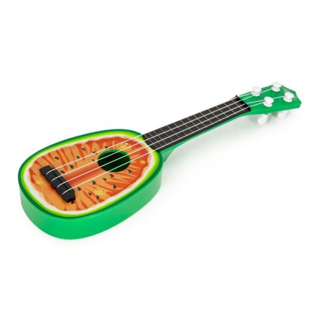 Chitara ukulele pentru copii cu 4 corzi ecotoys mj030 - pepene edeedimj030melon