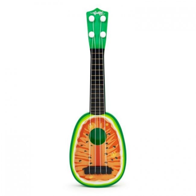 Chitara ukulele pentru copii cu 4 corzi ecotoys mj030 - pepene edeedimj030melon