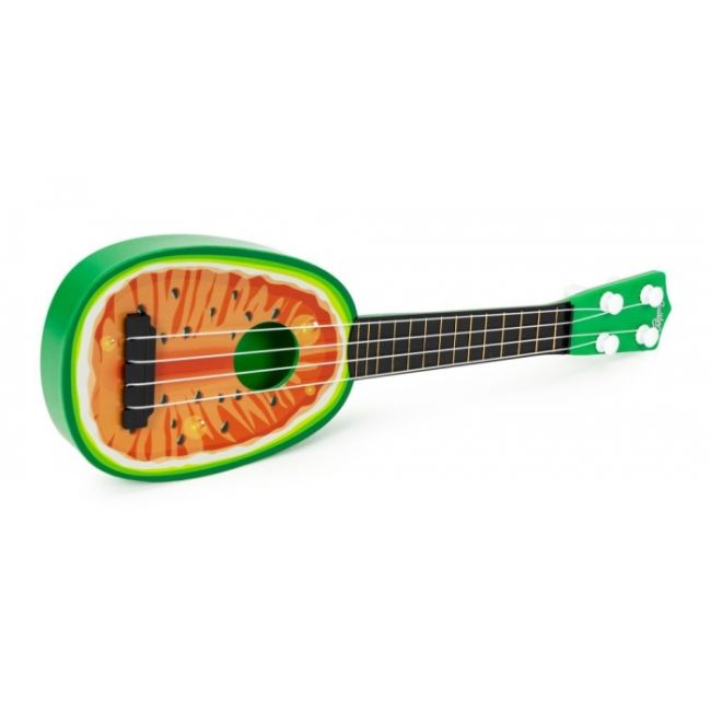 Chitara ukulele pentru copii cu 4 corzi ecotoys mj030 - pepene edeedimj030melon