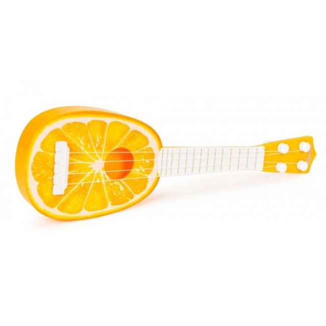 Chitara ukulele pentru copii cu 4 corzi ecotoys mj030 - portocala edeedimj030orange