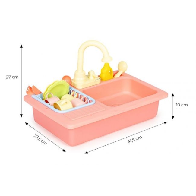 Chiuveta pentru copii cu 12 accesorii incluse ecotoys hc485046 edeedihc485046