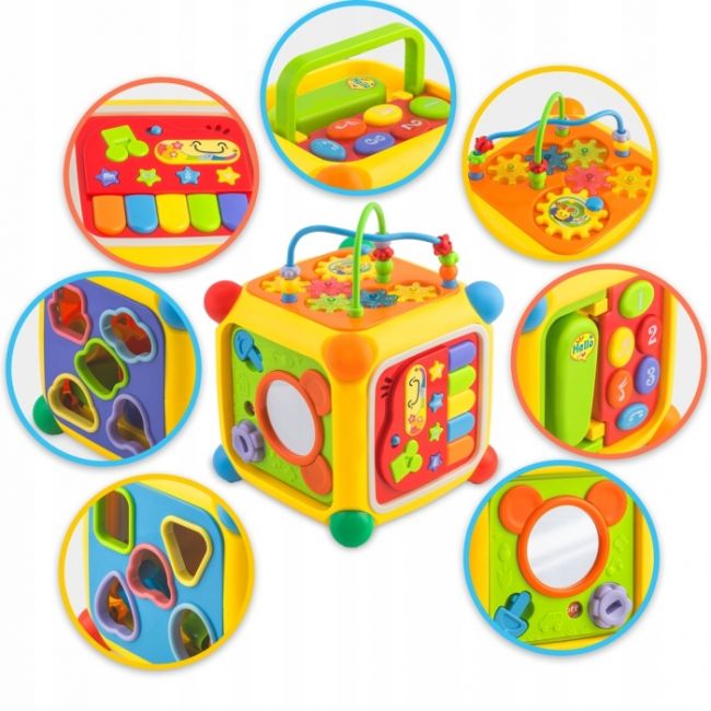 Cub educational cu blocuri, sunete si diverse activitati ricokids rk-747 edeedi774700