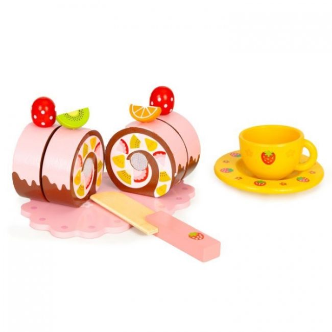 Cutie cu dulciuri si accesorii din lemn, 29 elemente, ecotoys hc601926 edeedihc601926