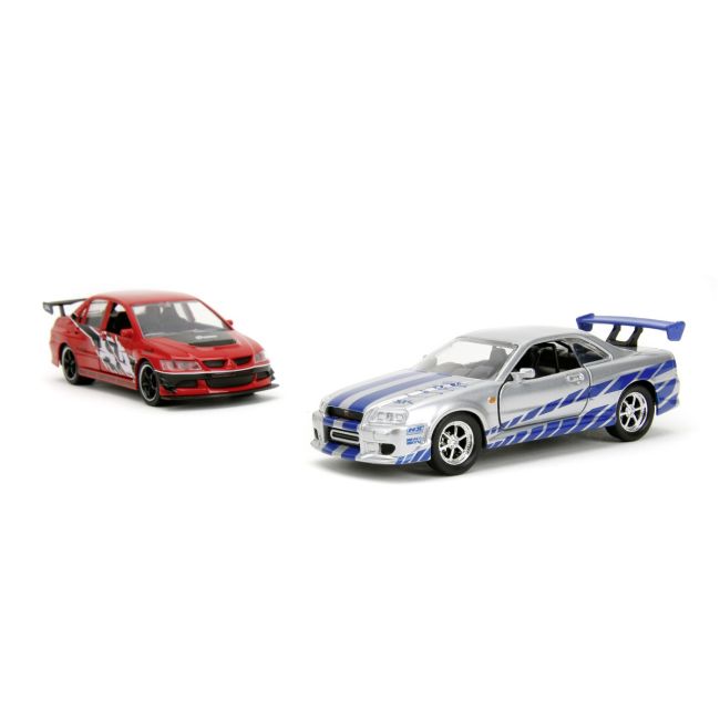 JADA FAST AND FURIOUS SET 2 MASINI METALICE MITSUBISHI LANCER EVOLUTION IX 1:32 VIV253202019