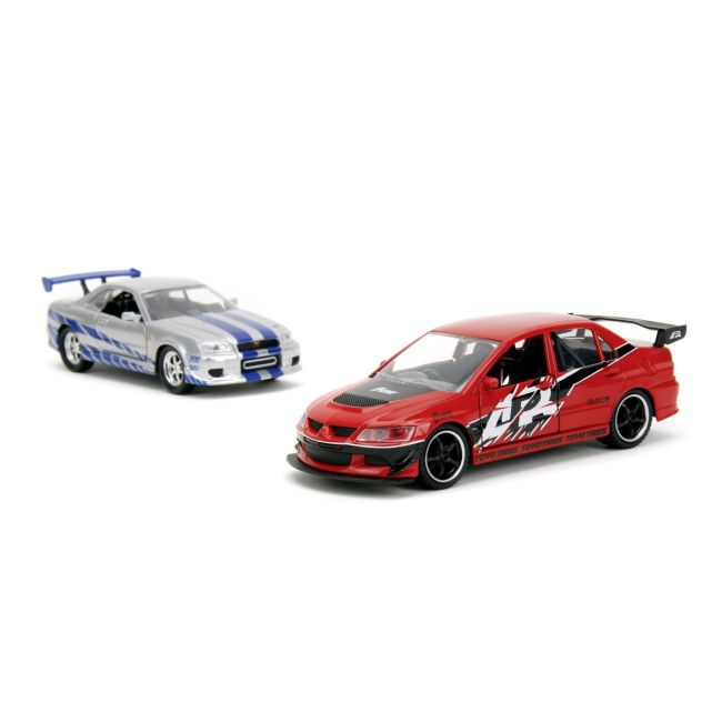JADA FAST AND FURIOUS SET 2 MASINI METALICE MITSUBISHI LANCER EVOLUTION IX 1:32 VIV253202019