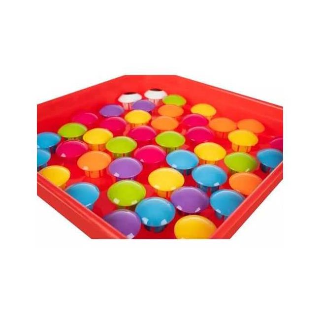 Joc Educational Button Idea  cu 12 mozaicuri si 45 butoane colorate in 6 culori Kruzzel MY18258 BBJMY18258_Initiala