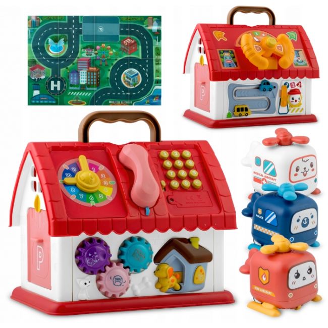 Jucarie educativa sub forma de casa cu telefon si covoras inclus ricokids rk-754 edeedi775400