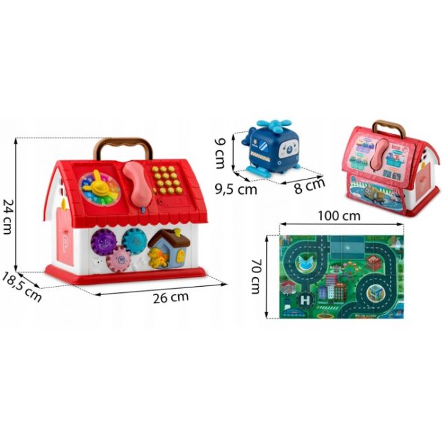 Jucarie educativa sub forma de casa cu telefon si covoras inclus ricokids rk-754 edeedi775400