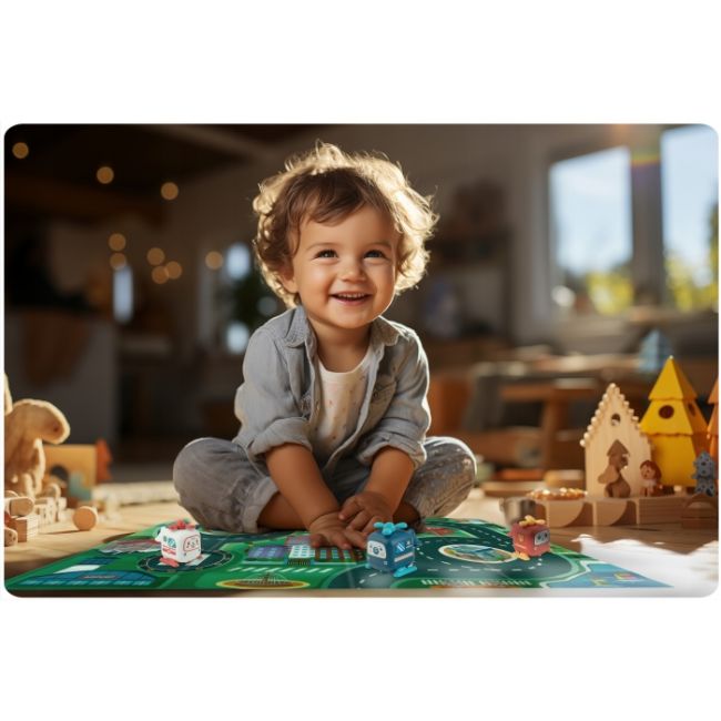 Jucarie educativa sub forma de casa cu telefon si covoras inclus ricokids rk-754 edeedi775400