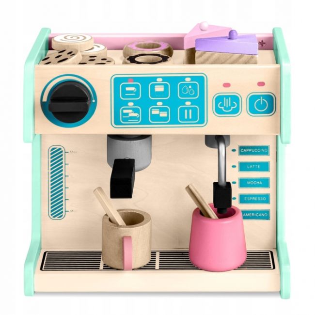 Jucarie interactiva din lemn, coffee shop, ricokids 785100 - mint edeedi785100