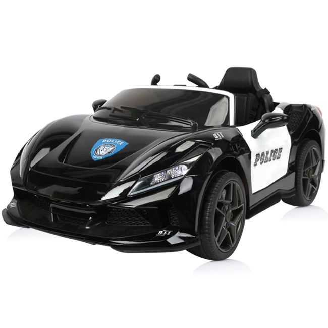 Masinuta electrica chipolino police black hubelkpl02401bl