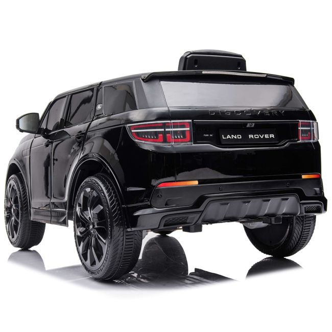 Masinuta electrica chipolino suv land rover discovery cu scaun din piele si roti eva black hubeljlrd222bk