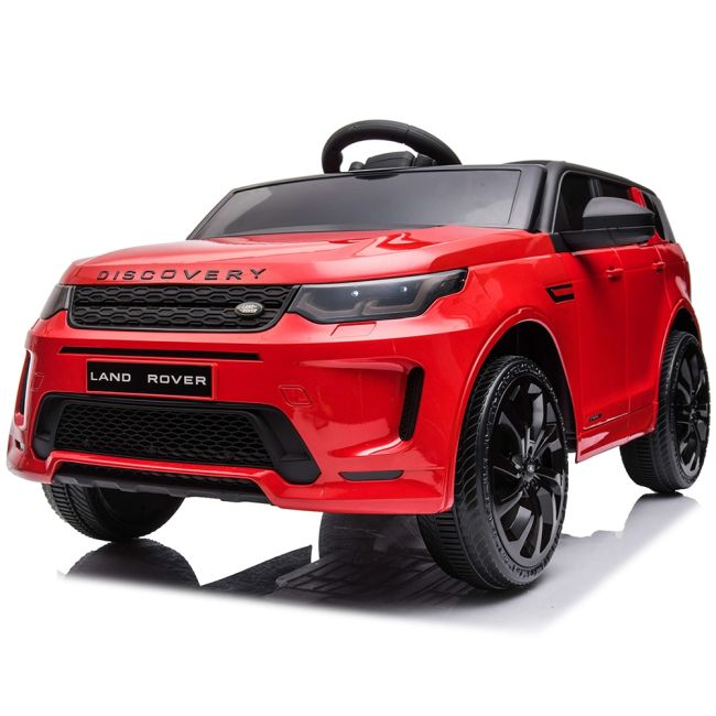 Masinuta electrica chipolino suv land rover discovery cu scaun din piele si roti eva red hubeljlrd223re