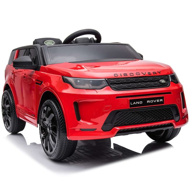 Masinuta electrica chipolino suv land rover discovery cu scaun din piele si roti eva red hubeljlrd223re