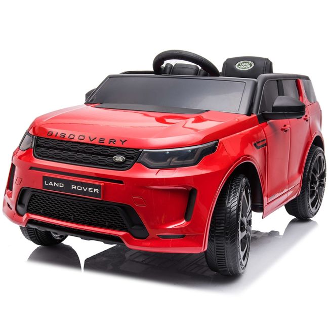 Masinuta electrica chipolino suv land rover discovery cu scaun din piele si roti eva red hubeljlrd223re