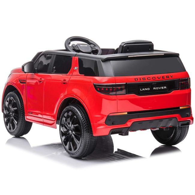 Masinuta electrica chipolino suv land rover discovery cu scaun din piele si roti eva red hubeljlrd223re