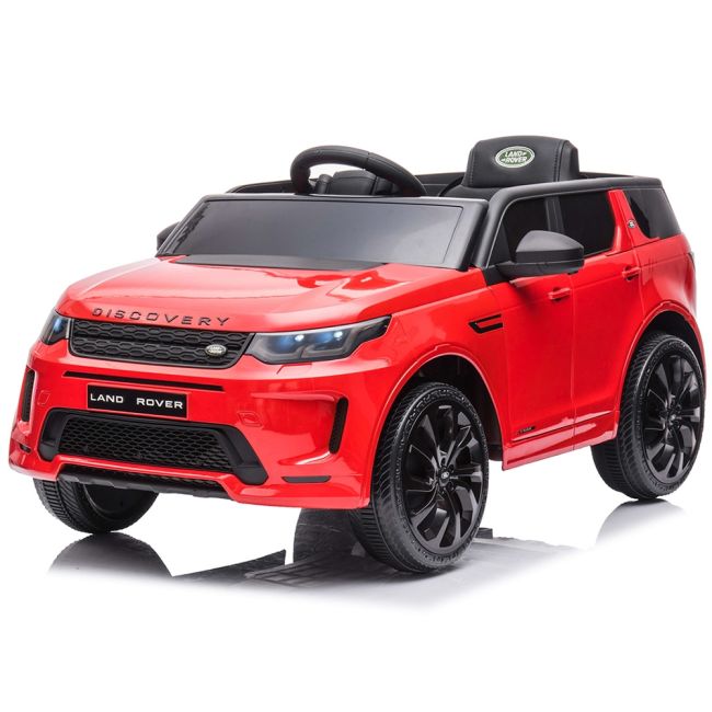 Masinuta electrica chipolino suv land rover discovery cu scaun din piele si roti eva red hubeljlrd223re