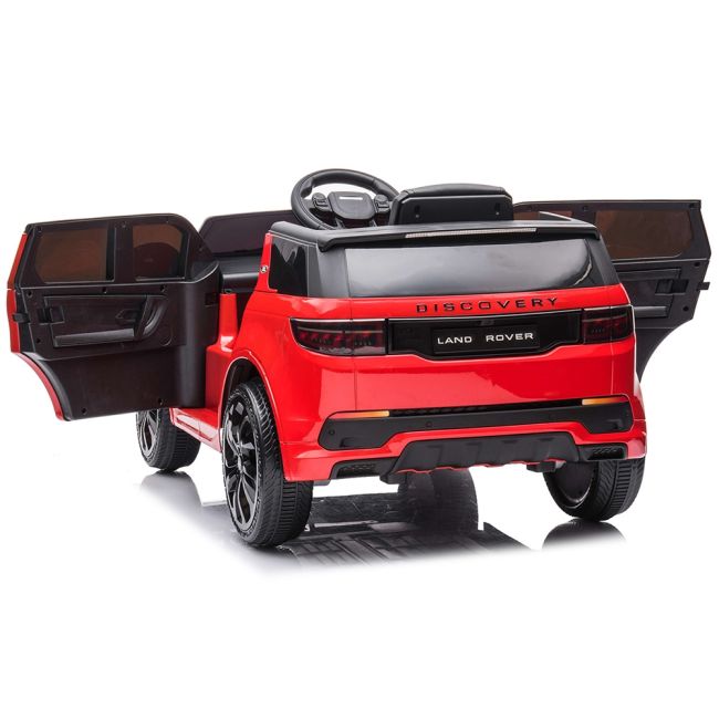 Masinuta electrica chipolino suv land rover discovery cu scaun din piele si roti eva red hubeljlrd223re